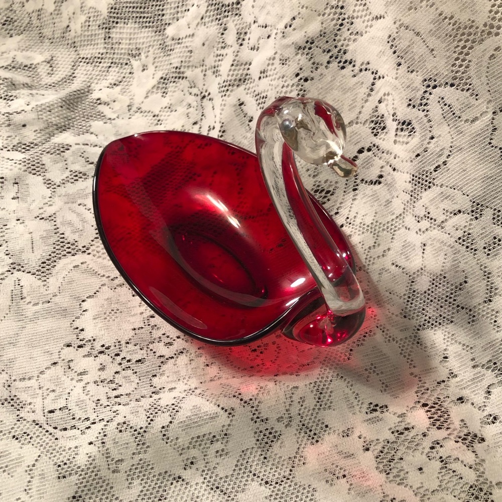 Vintage 60’s Swan Candy Dish
